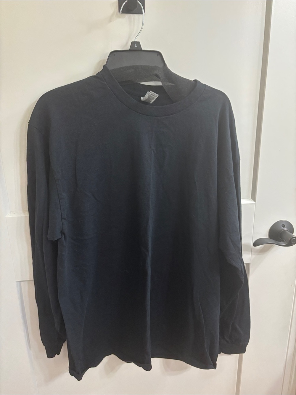 Gildan Men's Long Sleeve Tee - Black